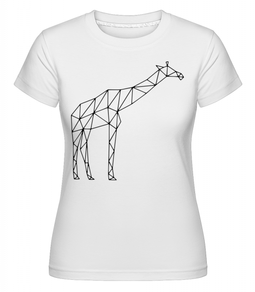 Polygon Giraffe - Shirtinator Frauen T-Shirt - Weiß - Vorn