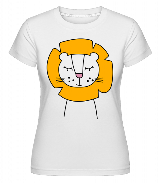 Putziger Löwe - Shirtinator Frauen T-Shirt - Weiß - Vorn