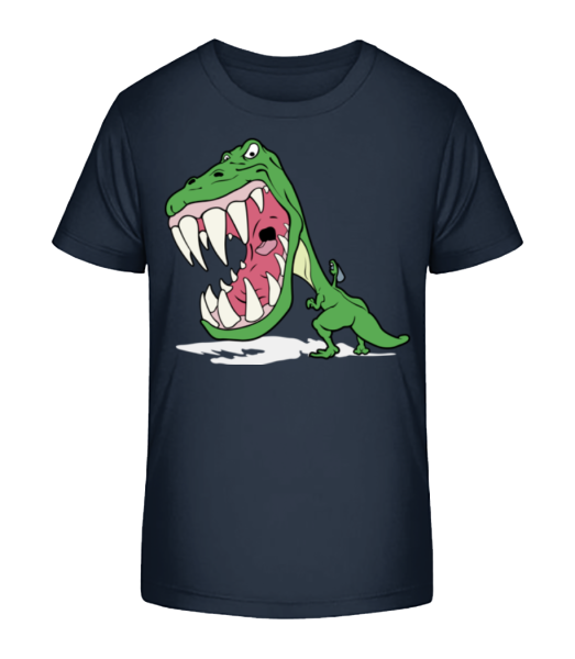 Dinosaur Kids Green - Kinder Bio T-Shirt Stanley Stella - Marine - Vorne