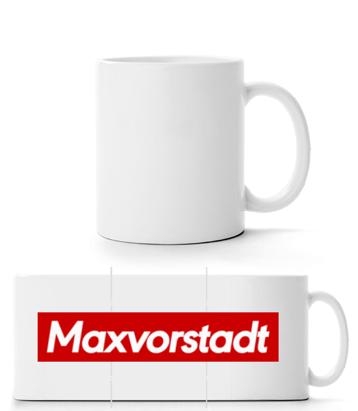 Maxvorstadt - Panoramatasse - Weiß - Vorne