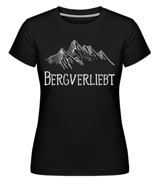 Bergverliebt - Shirtinator Frauen T-Shirt - Schwarz - Vorne