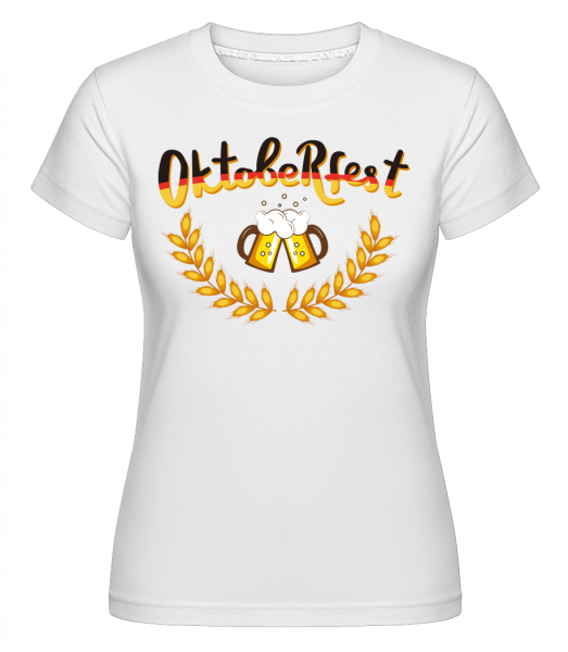 Deutschland Oktoberfest - Shirtinator Frauen T-Shirt - Weiß - Vorn
