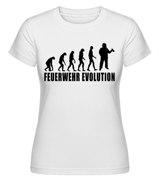 Feuerwehr Evolution - Shirtinator Frauen T-Shirt - Weiß - Vorn