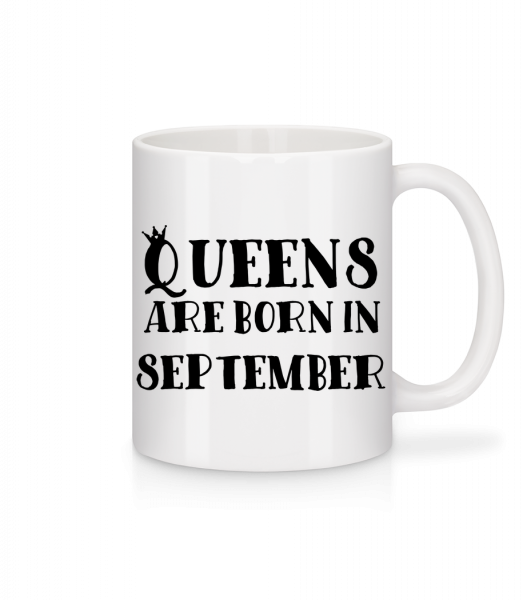 Queens Are Born In September - Tasse - Weiß - Vorn