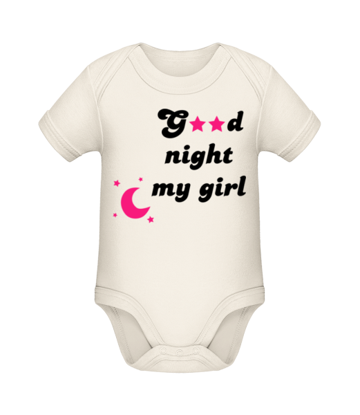 Good Night My Girl - Baby Bio Strampler - Creme - Vorne