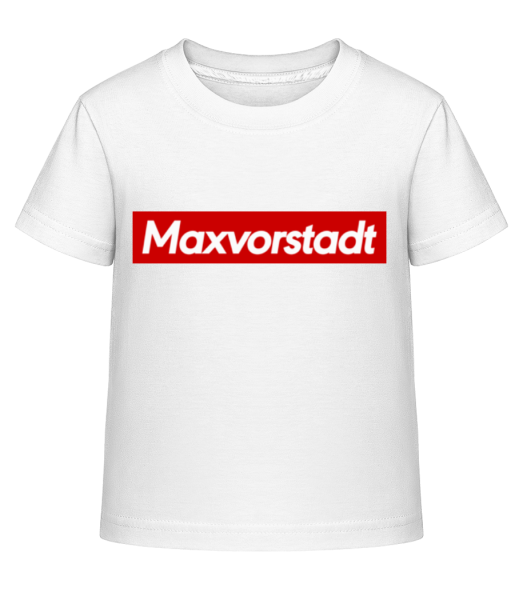 Maxvorstadt - Kinder Shirtinator T-Shirt - Weiß - Vorne