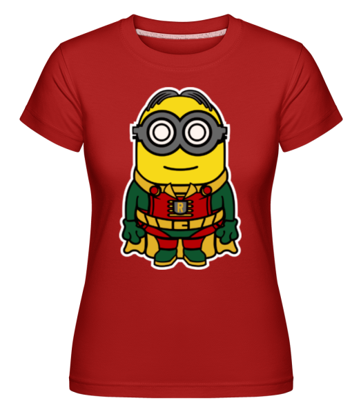 Minion Robin - Shirtinator Frauen T-Shirt - Rot - Vorne