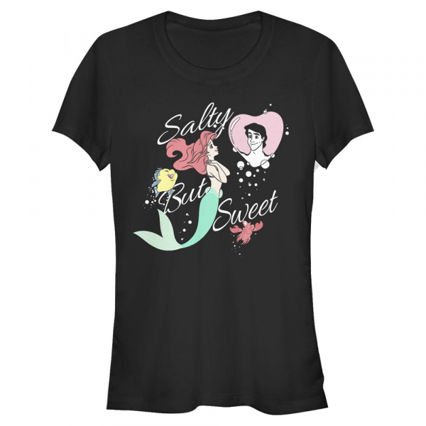 Disney - Arielle die Meerjungfrau - Skupina Salty But Sweet - Frauen T-Shirt - Schwarz - Vorne