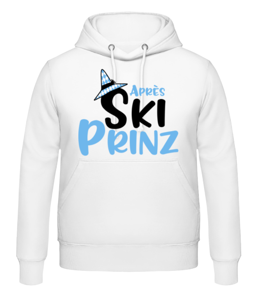 Après Ski Prinz - Männer Hoodie - Weiß - Vorne