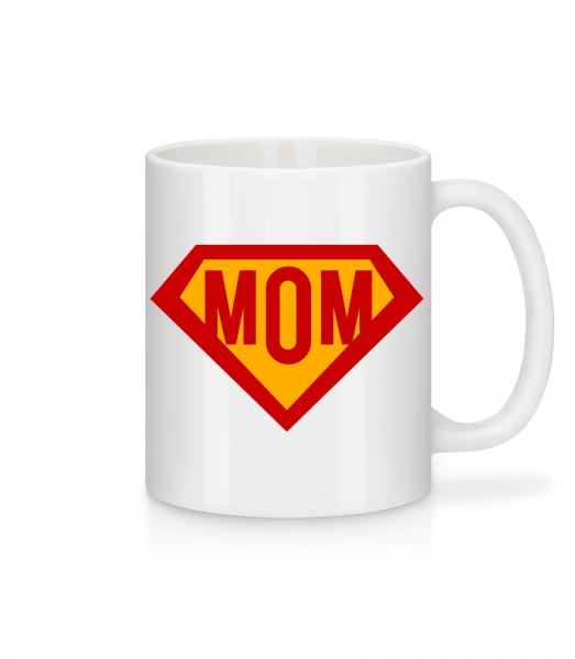 Mom Superhero - Tasse - Weiß - Vorn