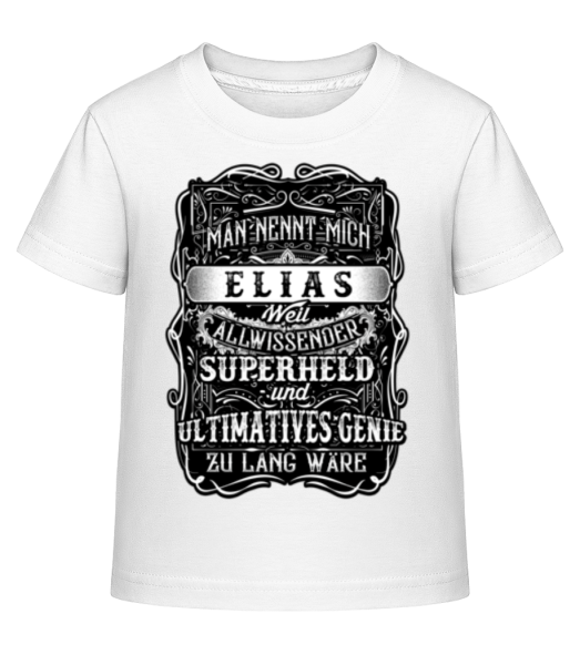 Man Nennt Mich Elias - Kinder Shirtinator T-Shirt - Weiß - Vorne