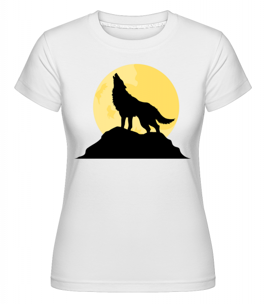 Gothic Wolve Sunset - Shirtinator Frauen T-Shirt - Weiß - Vorn