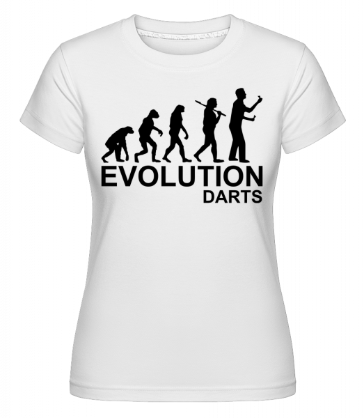 Darts Of Evolution - Shirtinator Frauen T-Shirt - Weiß - Vorn