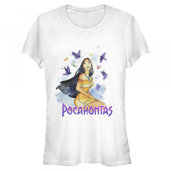 Disney - Pocahontas - Pocahontas Free Spirit - Frauen T-Shirt - Weiß - Vorne