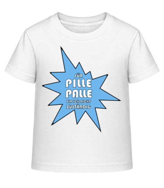 Pille Palle - Kinder Shirtinator T-Shirt - Weiß - Vorne