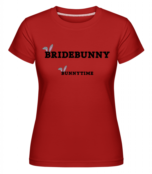 Bridebunny Bunnytime - Shirtinator Frauen T-Shirt - Rot - Vorn