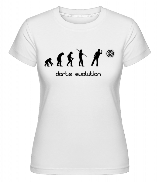 Darts Evolution - Shirtinator Frauen T-Shirt - Weiß - Vorn
