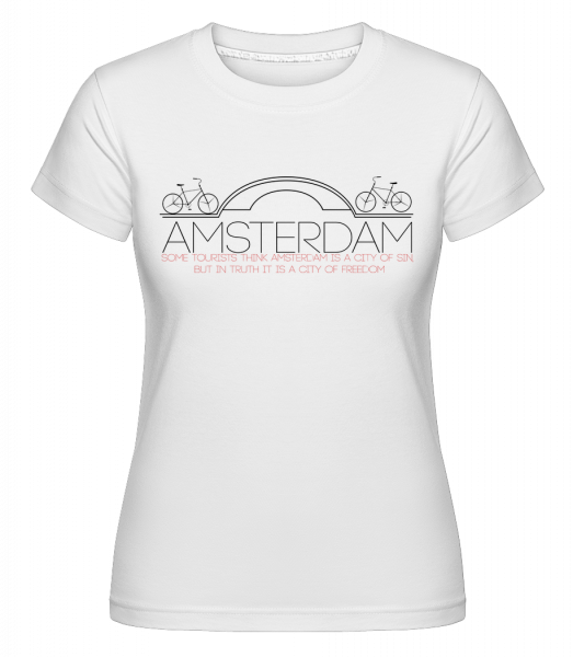 Amsterdam Netherlands - Shirtinator Frauen T-Shirt - Weiß - Vorn