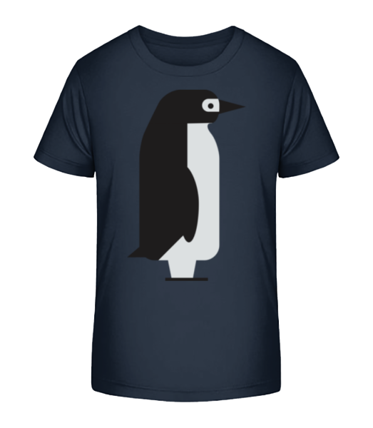Pinguin Bild - Kinder Bio T-Shirt Stanley Stella - Marine - Vorne