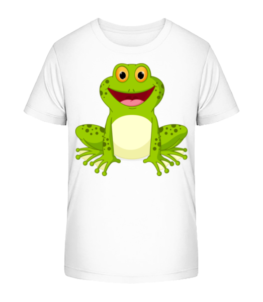 Frosch - Kinder Bio T-Shirt Stanley Stella - Weiß - Vorne