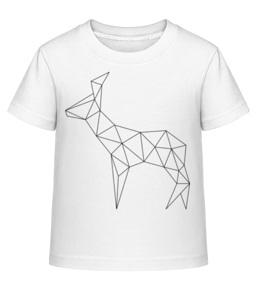 Polygon Hirsch - Kinder Shirtinator T-Shirt - Weiß - Vorne