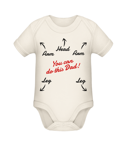 You Can Do This Dad - Baby Bio Strampler - Creme - Vorne