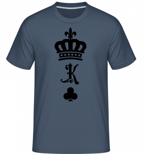König Krone - Shirtinator Männer T-Shirt - Denim - Vorn