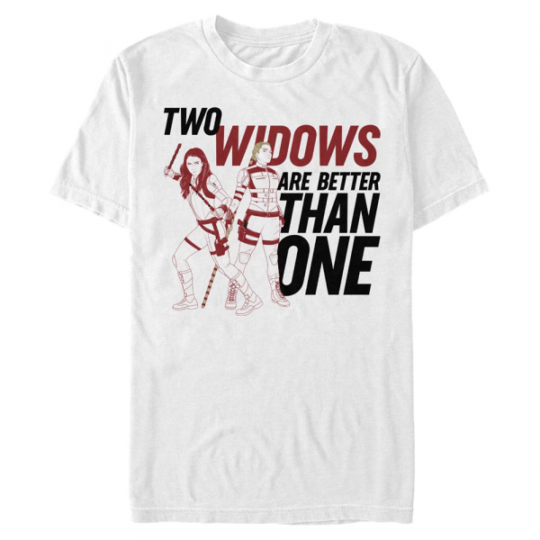 Marvel - Black Widow - Skupina Two Widows - Männer T-Shirt - Weiß - Vorne