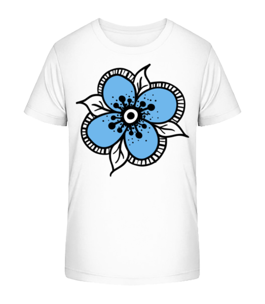 Blume Comic - Kinder Bio T-Shirt Stanley Stella - Weiß - Vorne