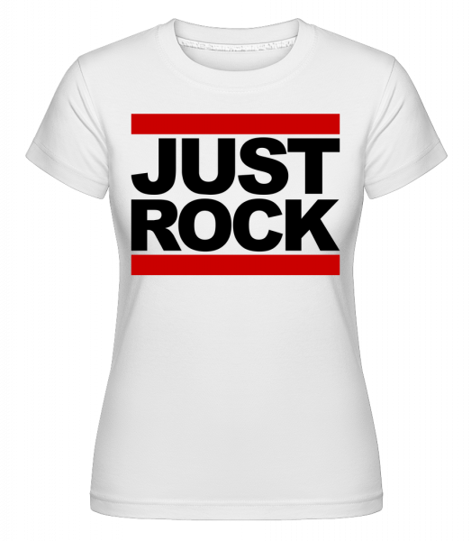 Just Rock Logo - Shirtinator Frauen T-Shirt - Weiß - Vorn
