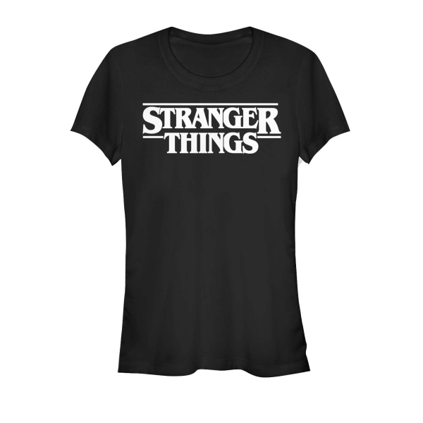 Netflix - Stranger Things - Logo - Frauen T-Shirt - Schwarz - Vorne