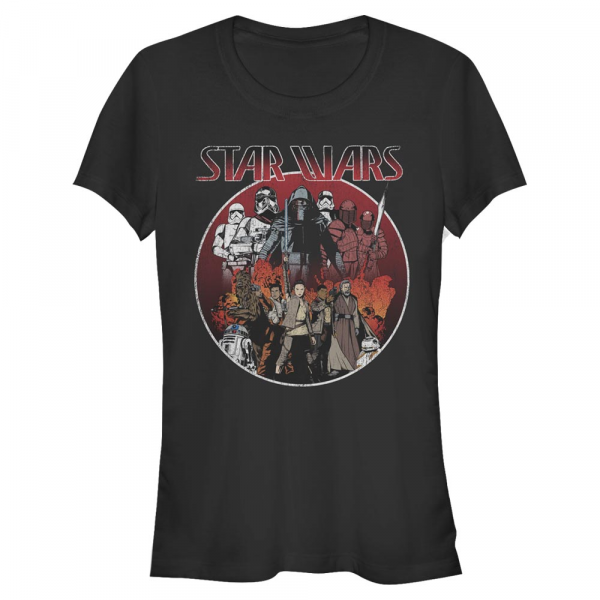 Star Wars - Die letzten Jedi - Skupina SW Groups - Frauen T-Shirt - Schwarz - Vorne