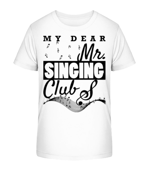 Der Mister Singing Club - Kinder Bio T-Shirt Stanley Stella - Weiß - Vorne