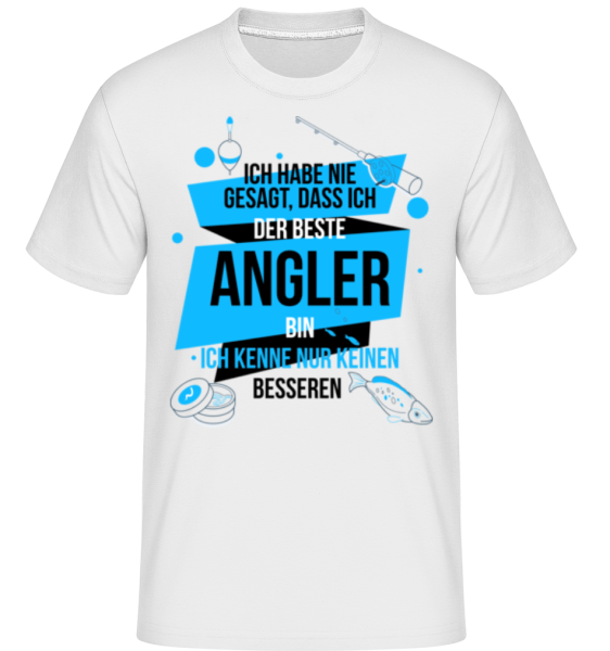 Der Beste Angler - Shirtinator Männer T-Shirt - Weiß - Vorne