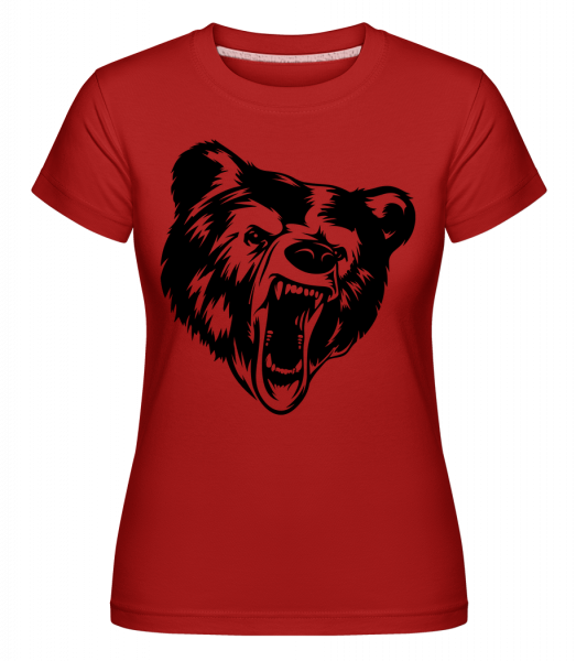 Wild Bear Icon - Shirtinator Frauen T-Shirt - Rot - Vorn