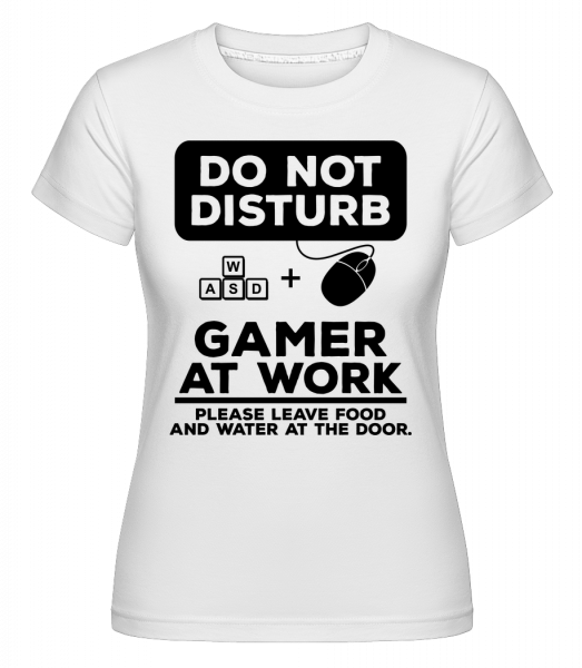 Do Not Disturb Gamer - Shirtinator Frauen T-Shirt - Weiß - Vorn