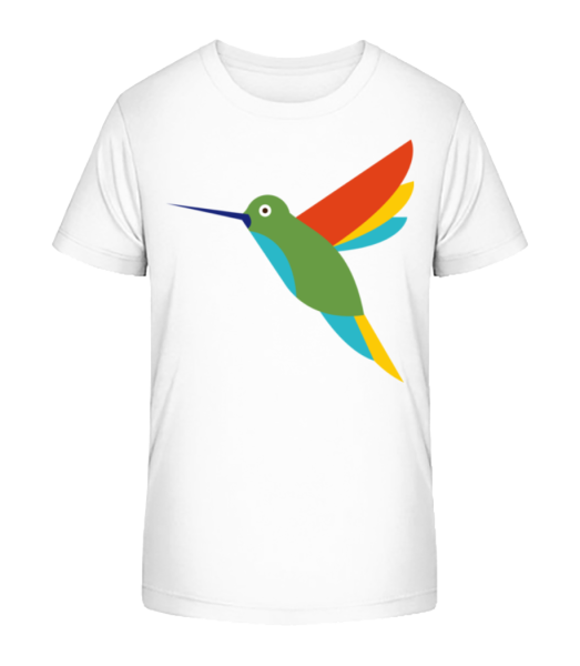Kolibri Comic - Kinder Bio T-Shirt Stanley Stella - Weiß - Vorne