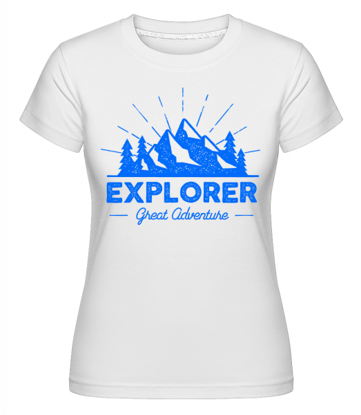Explorer Great Adventures - Shirtinator Frauen T-Shirt - Weiß - Vorn