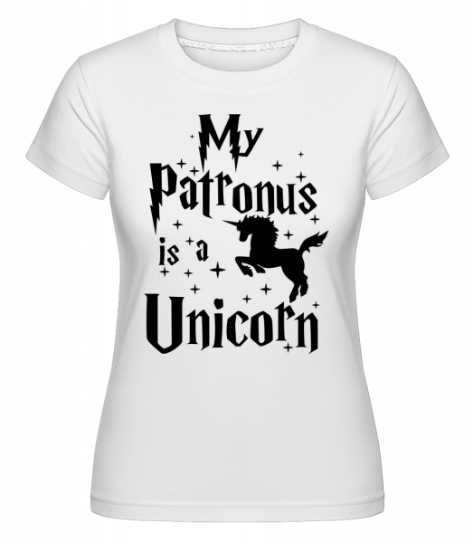 My Patronus Is A Unicorn - Shirtinator Frauen T-Shirt - Weiß - Vorn