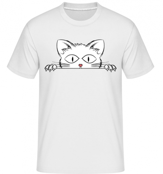 Cat - Shirtinator Männer T-Shirt - Weiß - Vorne