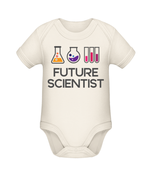 Future Scientist - Baby Bio Strampler - Creme - Vorne