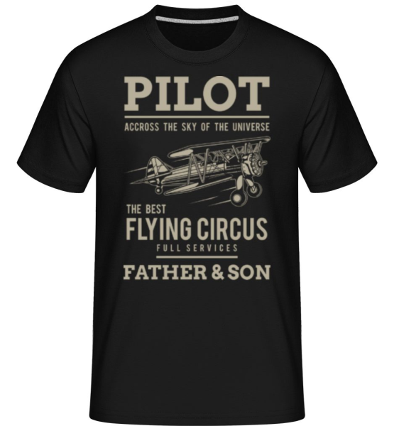 Pilot - Shirtinator Männer T-Shirt - Schwarz - Vorne