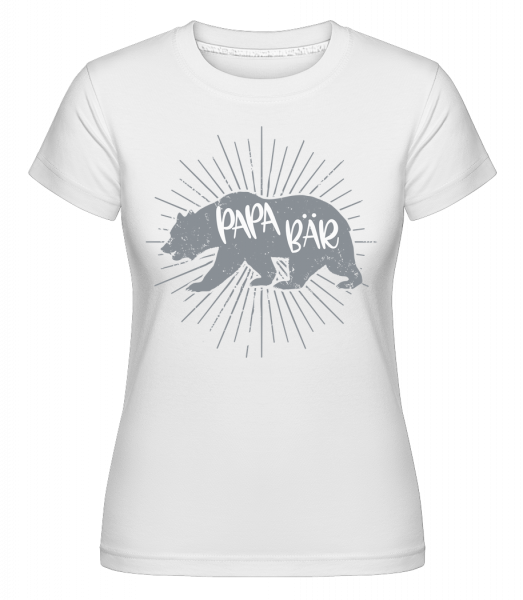 Papa Bär - Shirtinator Frauen T-Shirt - Weiß - Vorn