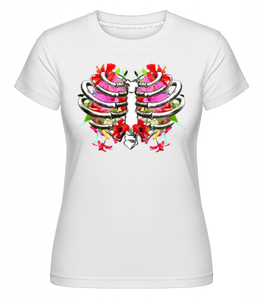 Blumenlunge - Shirtinator Frauen T-Shirt - Weiß - Vorne