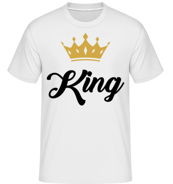 King - Shirtinator Männer T-Shirt - Weiß - Vorne