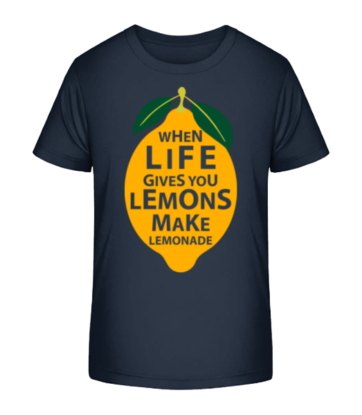 When Life Gives You Lemons - Kinder Bio T-Shirt Stanley Stella - Marine - Vorne