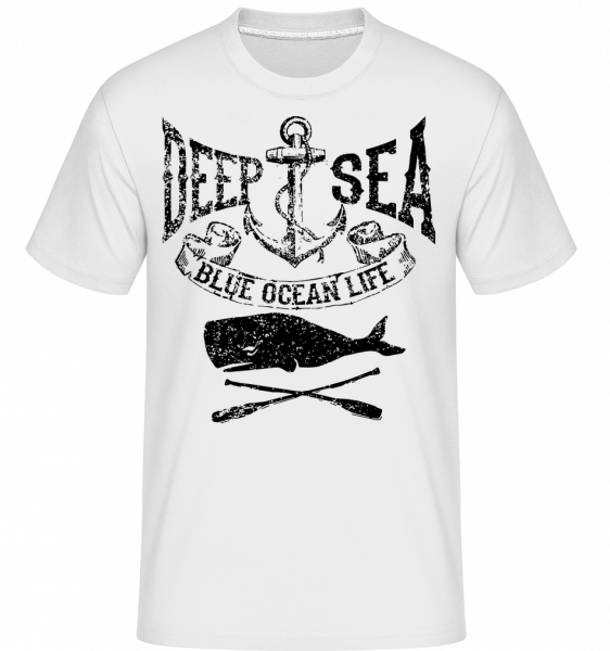 Deep Sea Ocean Icon - Shirtinator Männer T-Shirt - Weiß - Vorn