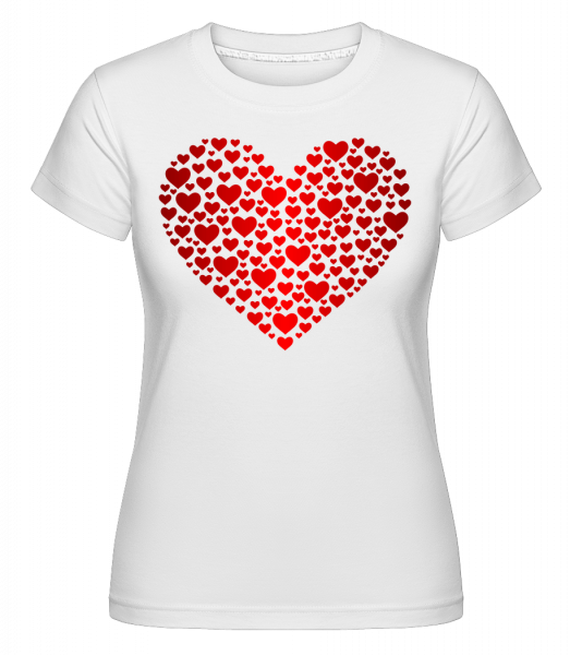 Herz - Shirtinator Frauen T-Shirt - Weiß - Vorn