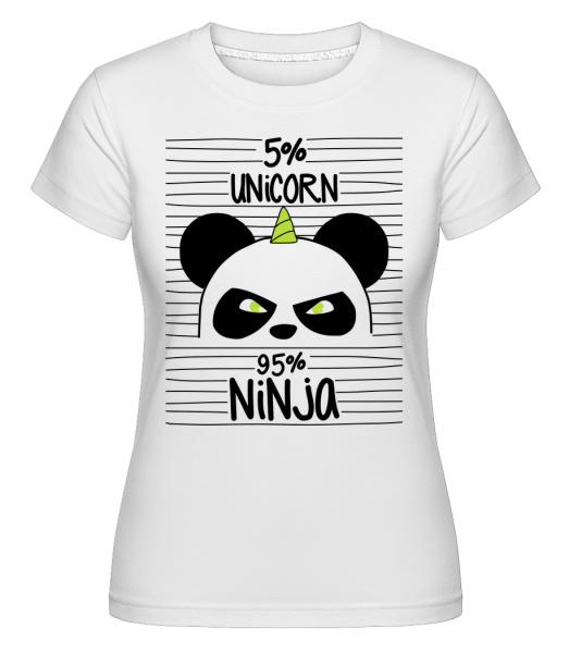 Unicorn Ninja - Shirtinator Frauen T-Shirt - Weiß - Vorn