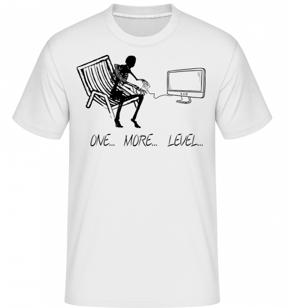 One More Level - Shirtinator Männer T-Shirt - Weiß - Vorn